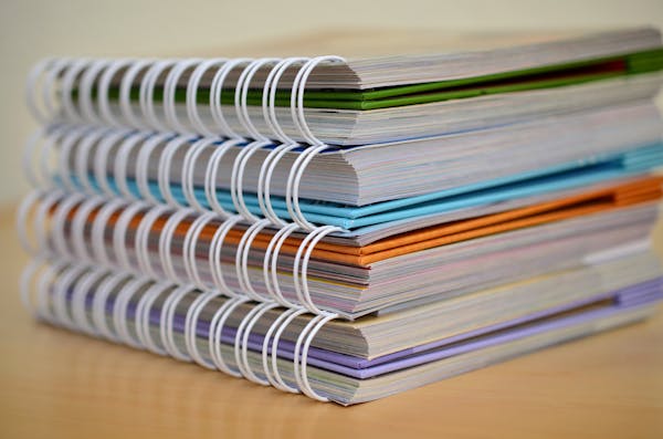 stack of notebooks